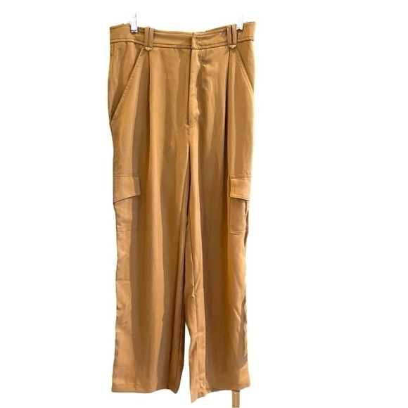 Reformation Jackson straight-leg trousers cargo pocket wide leg trouser pant NEW - Picture 4 of 9